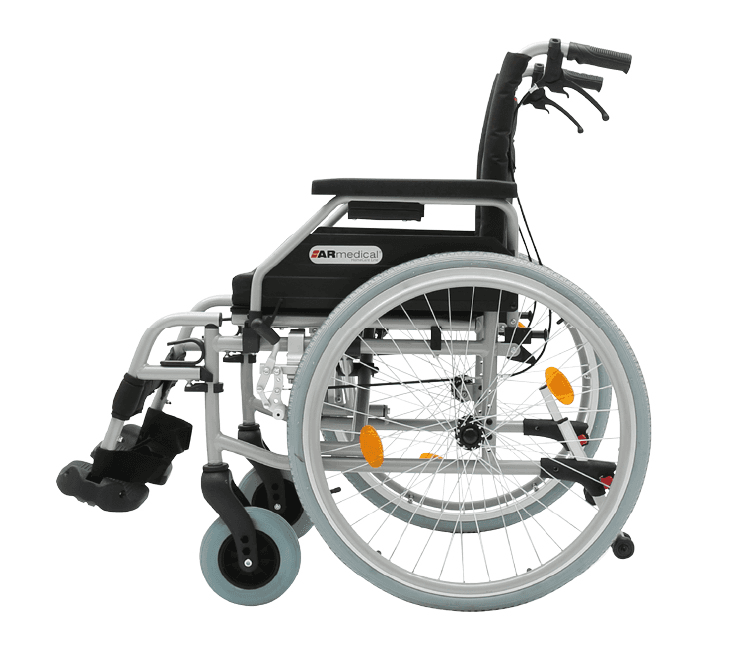 Wózek inwalidzki aluminiowy AR-330A ARmedical – składany, lekki (16 kg), do 135 kg
